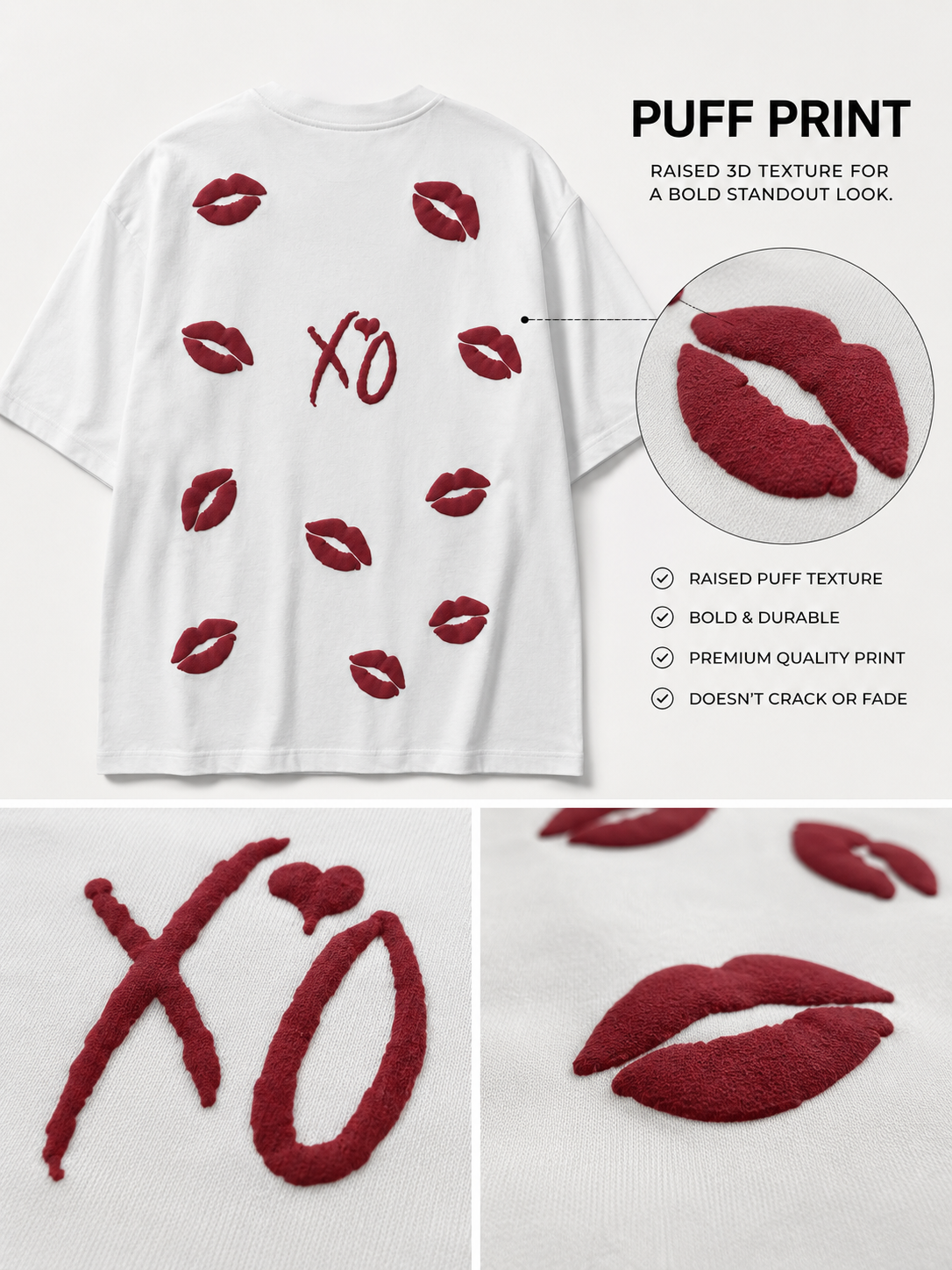 XO Kiss Oversized Tee