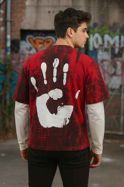 Handprint Havoc Layered Tee