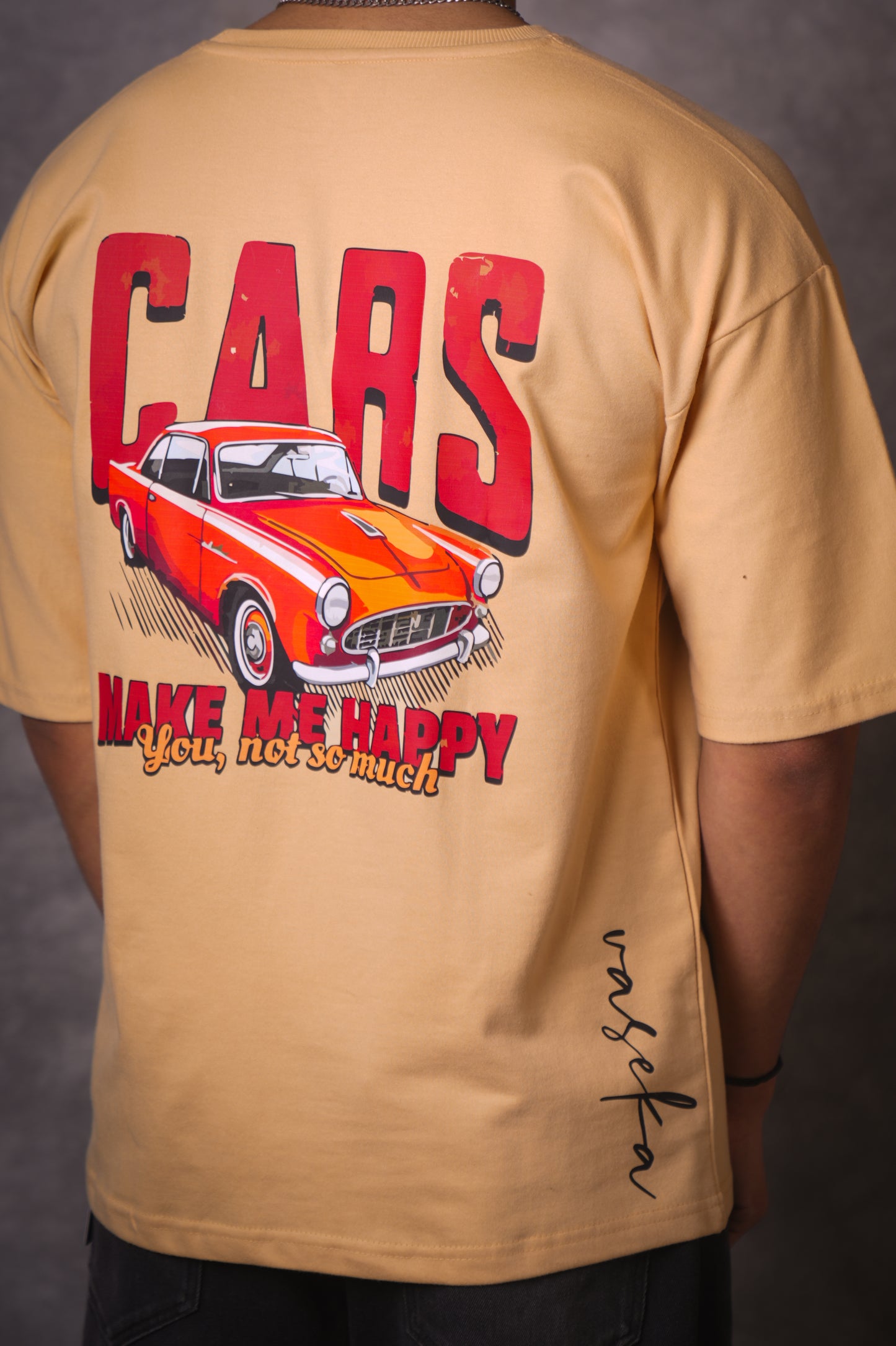 VINTAGE BEIGE OVERSIZED T-SHIRT