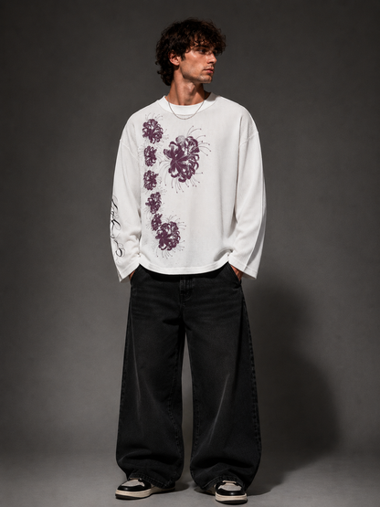 Shadow Floral Waffle Tee