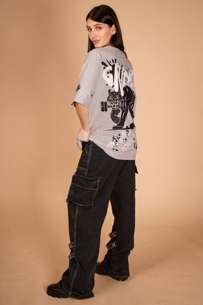 GRIND PUMP COVER DROP-SHOULDER T-SHIRT