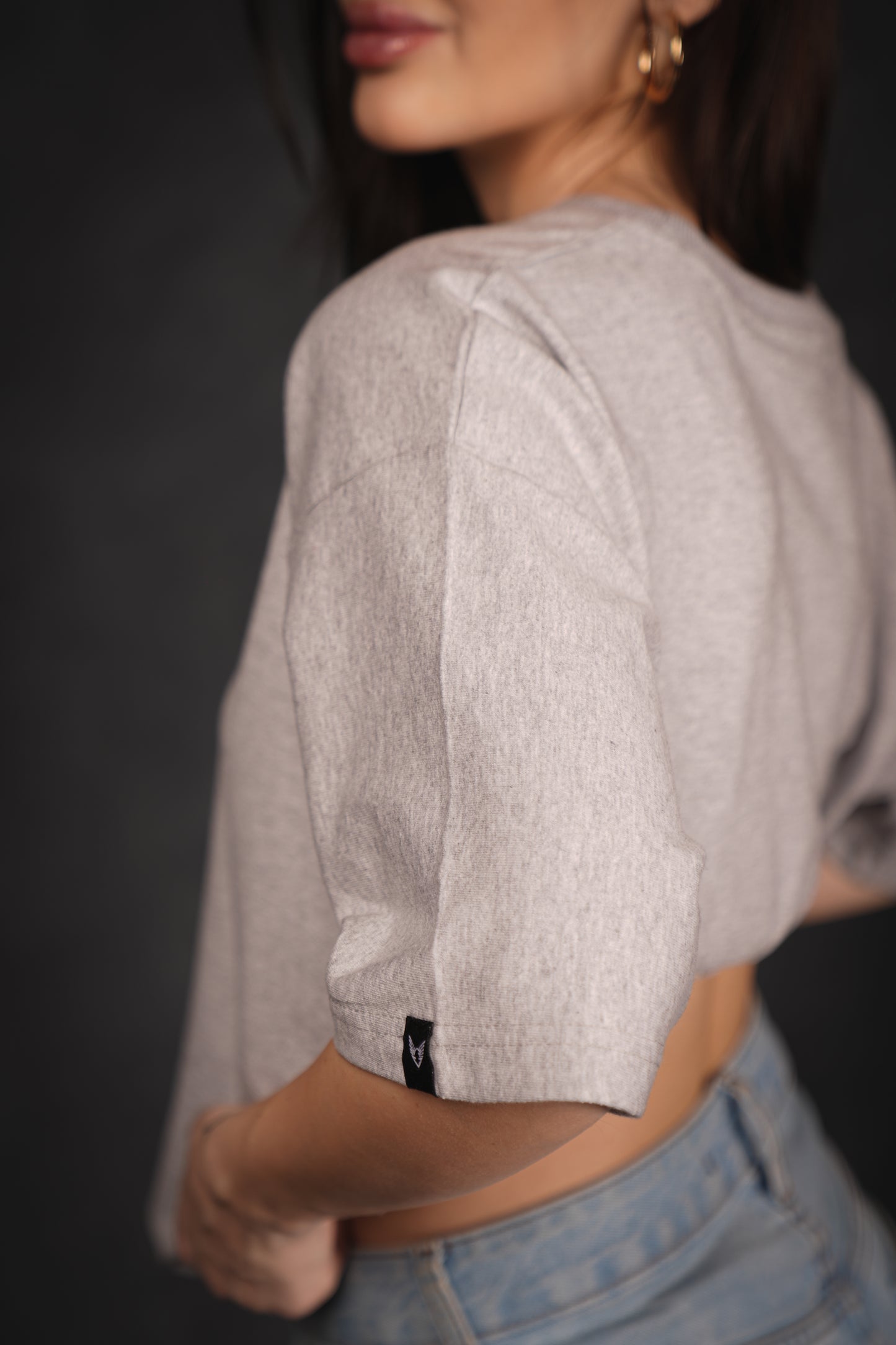 VASEKA CLASSIC GREY TEXTURED T-SHIRT