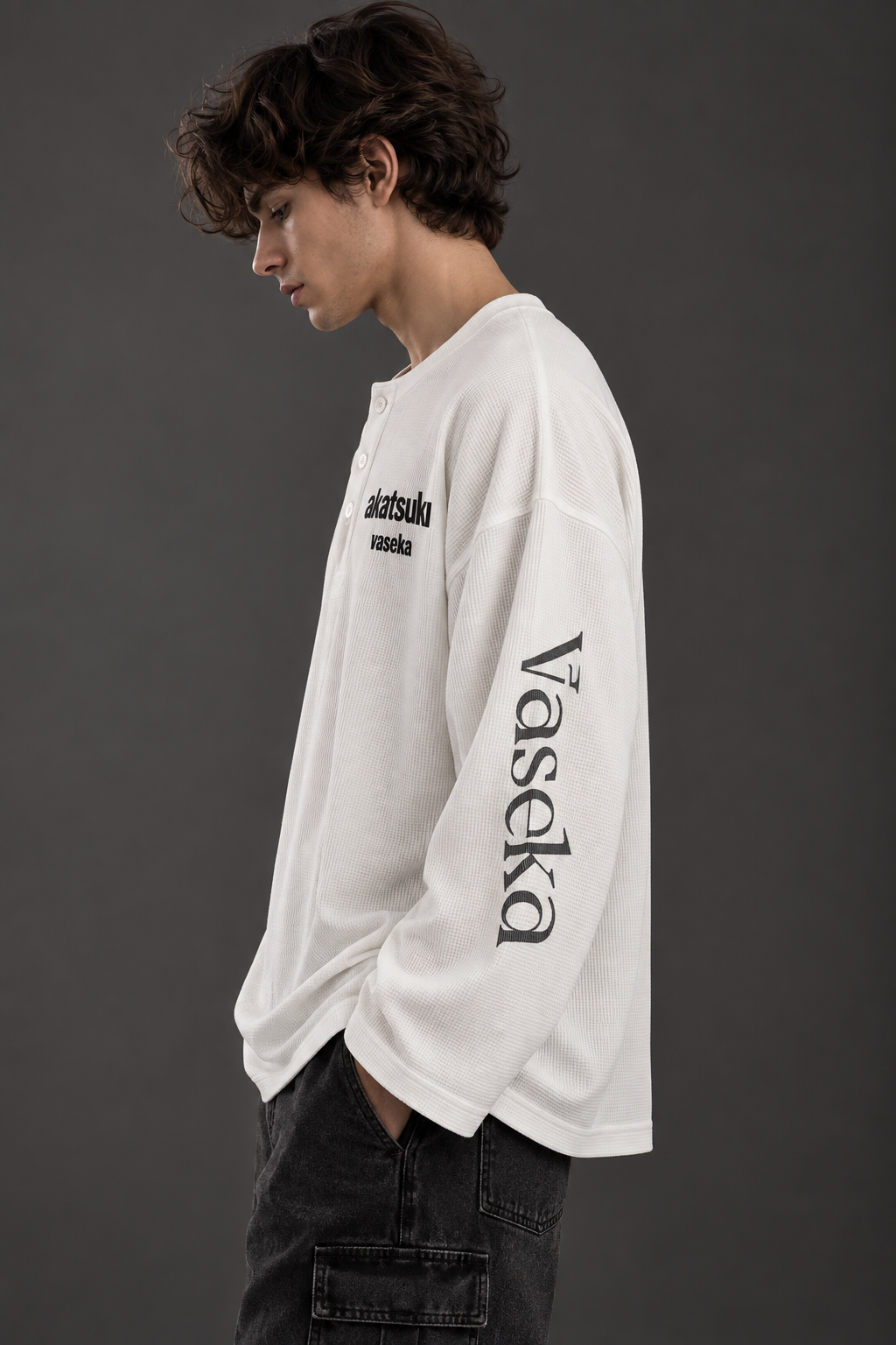 Shadow Cross Waffle Henley Tee