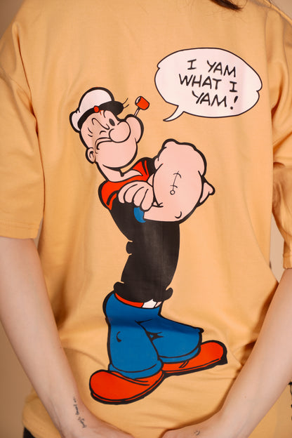 POPEYE BEIGE OVERSIZED T-SHIRT