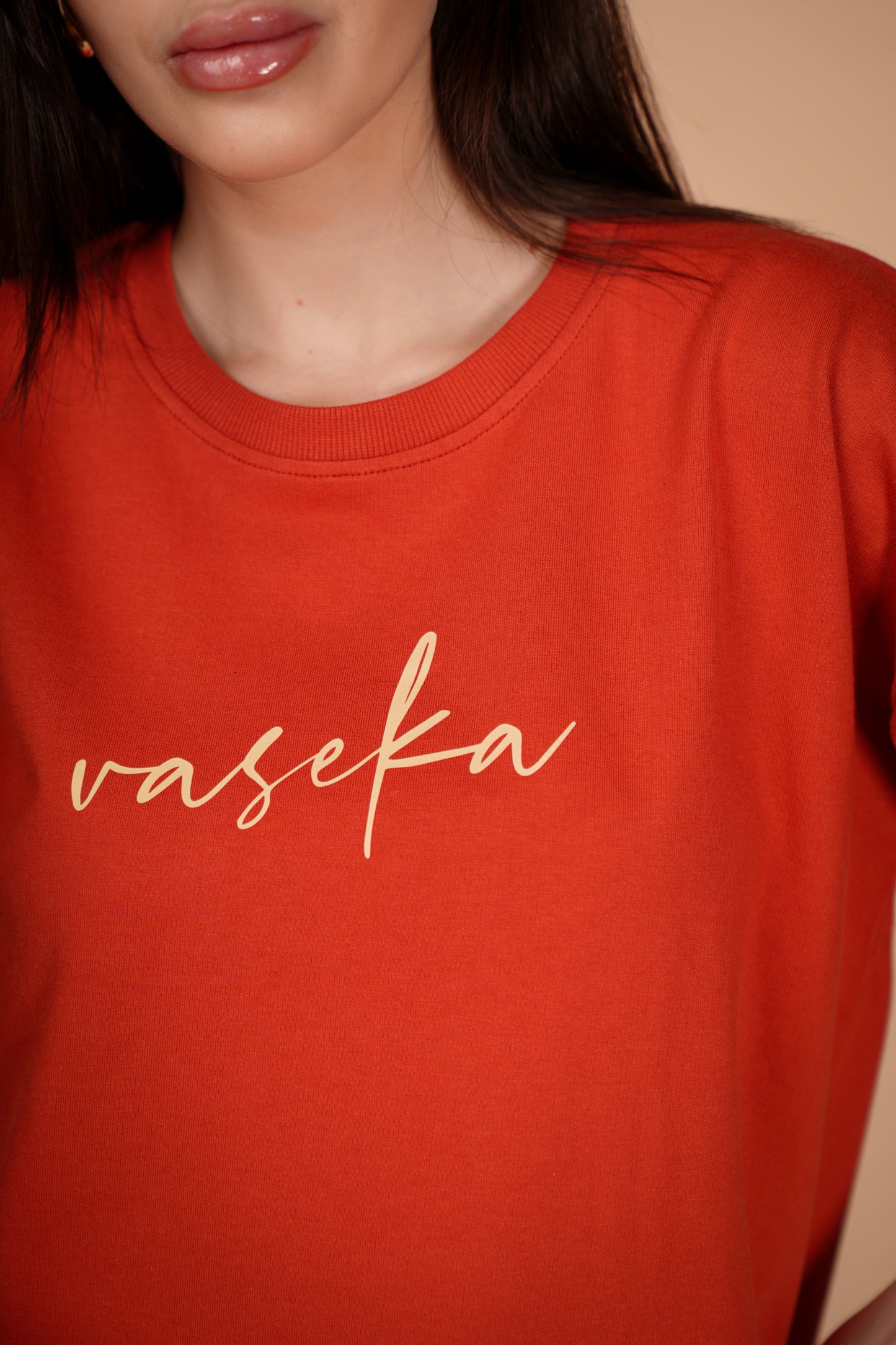 VASEKA CLASSIC RUST OVERSIZED T-SHIRT