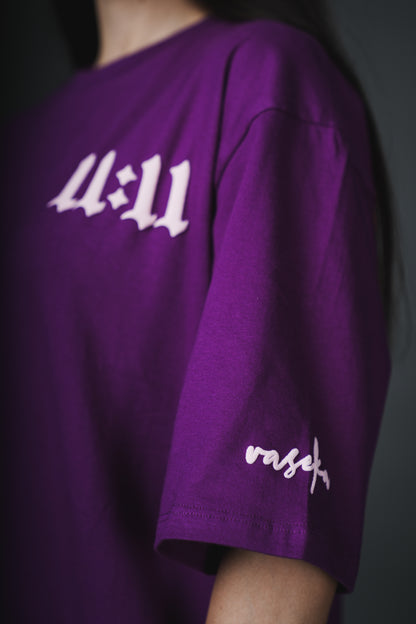 11-11 PURPLE OVERSIZED T-SHIRT