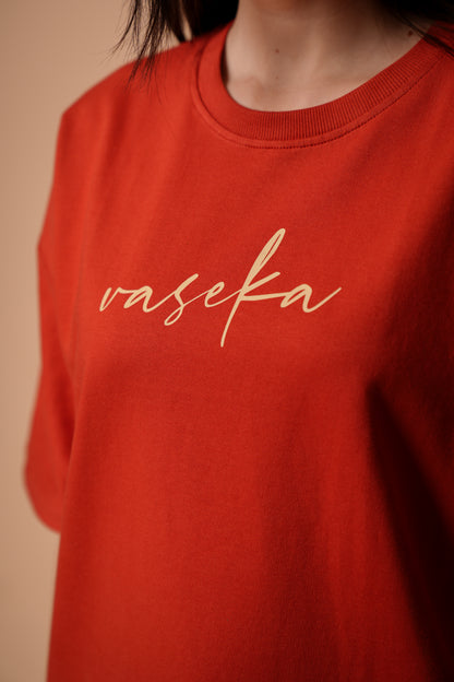 VASEKA CLASSIC RUST OVERSIZED T-SHIRT