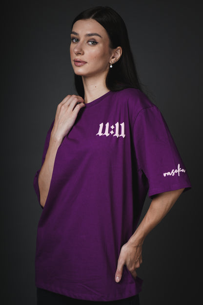 11-11 PURPLE OVERSIZED T-SHIRT