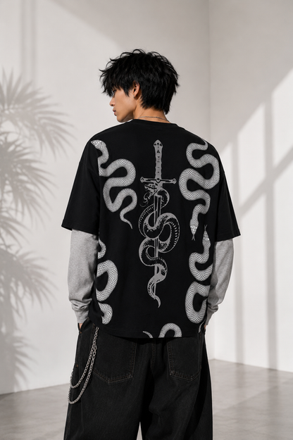 Snake Double Sleeve Tee