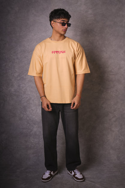 VINTAGE BEIGE OVERSIZED T-SHIRT