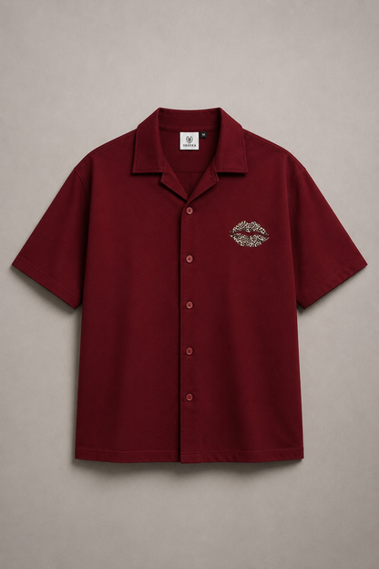 Wine Drop shoulder shrit