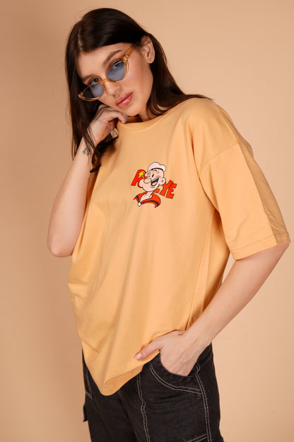 POPEYE BEIGE OVERSIZED T-SHIRT