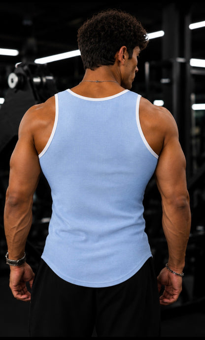 Sky Blue Rib Vest