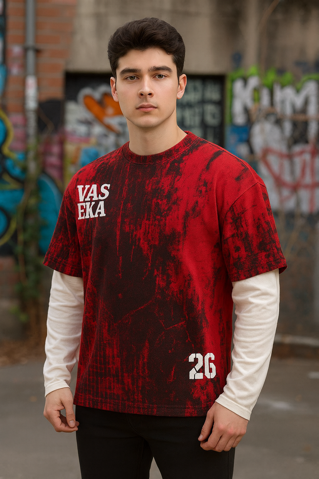 Handprint Havoc Layered Tee