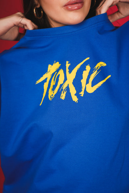 TOXIC ROYAL BLUE OVERSIZED T-SHIRT
