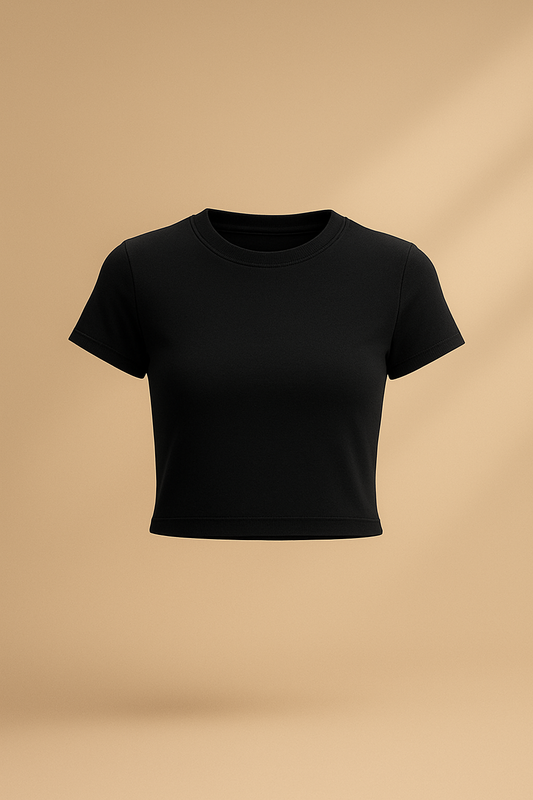 BLACK BABY TEE