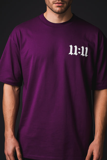 11-11 PURPLE OVERSIZED T-SHIRT