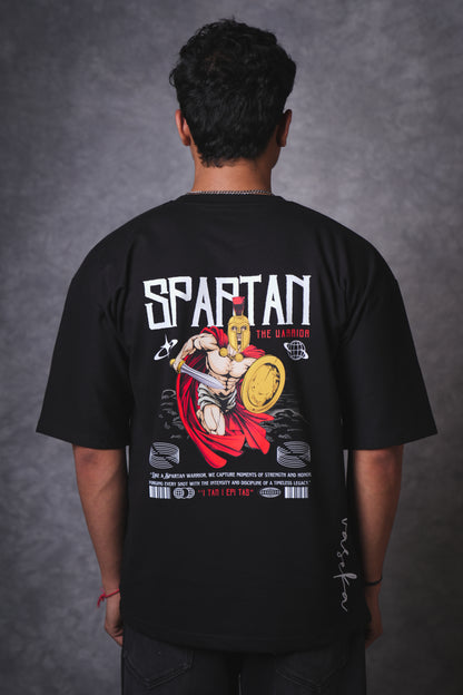 SPARTAN BLACK OVERSIZED T-SHIRT