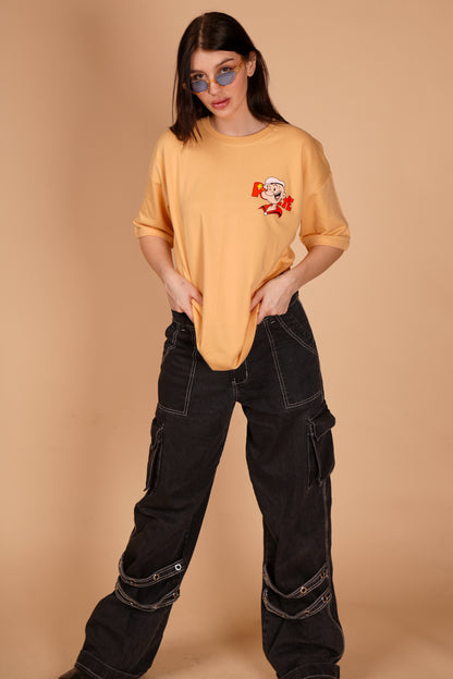 POPEYE BEIGE OVERSIZED T-SHIRT