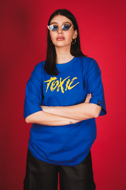 TOXIC ROYAL BLUE OVERSIZED T-SHIRT