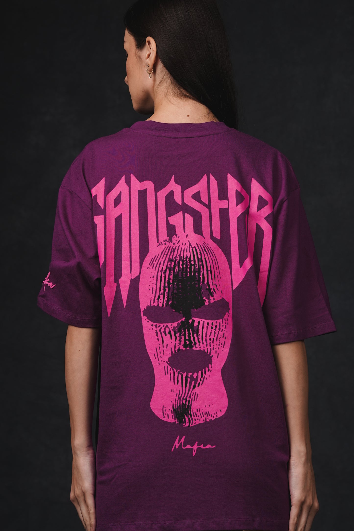 POISON/GANGSTER PURPLE OVERSIZED T-SHIRT