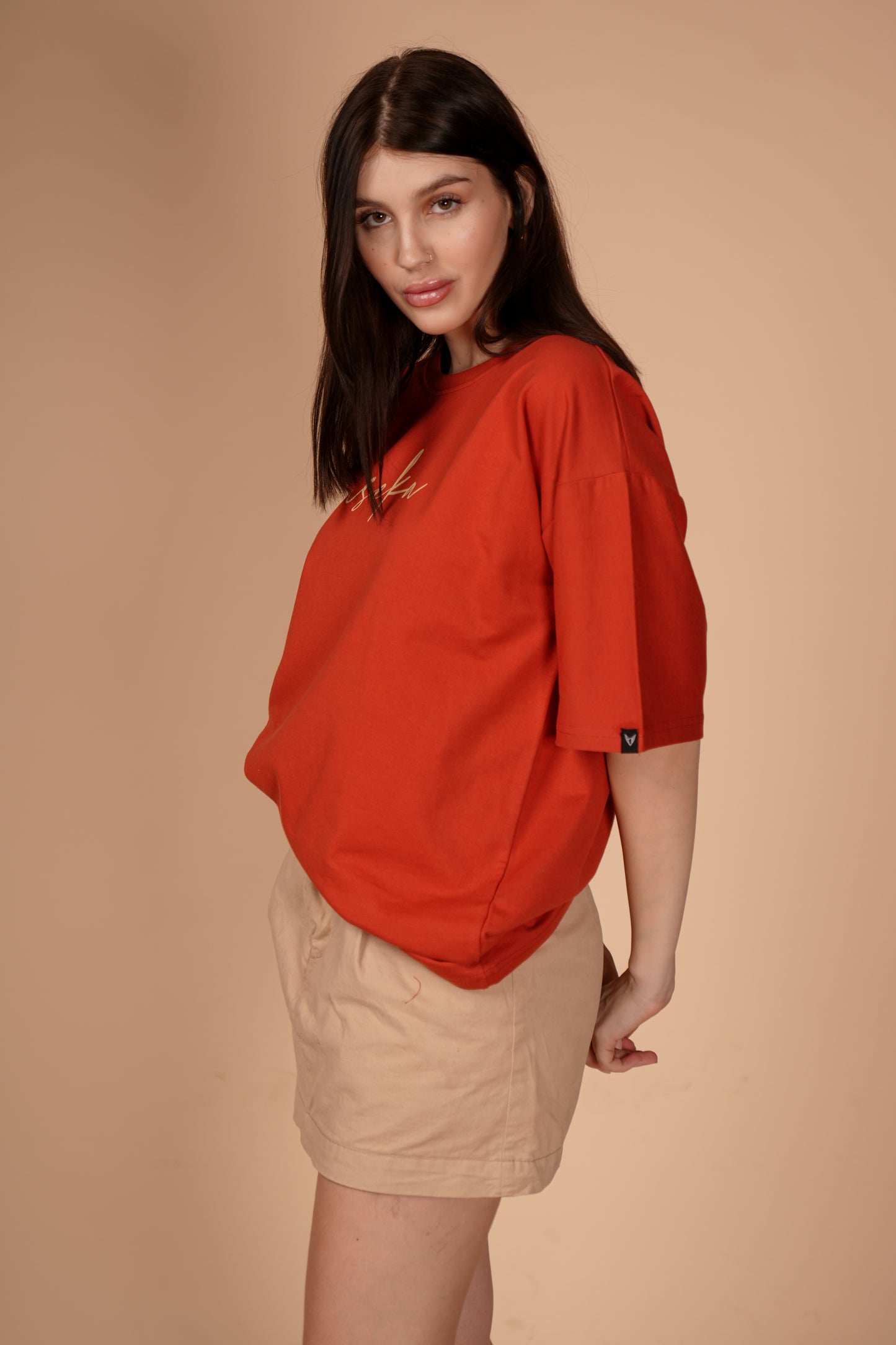 VASEKA CLASSIC RUST OVERSIZED T-SHIRT