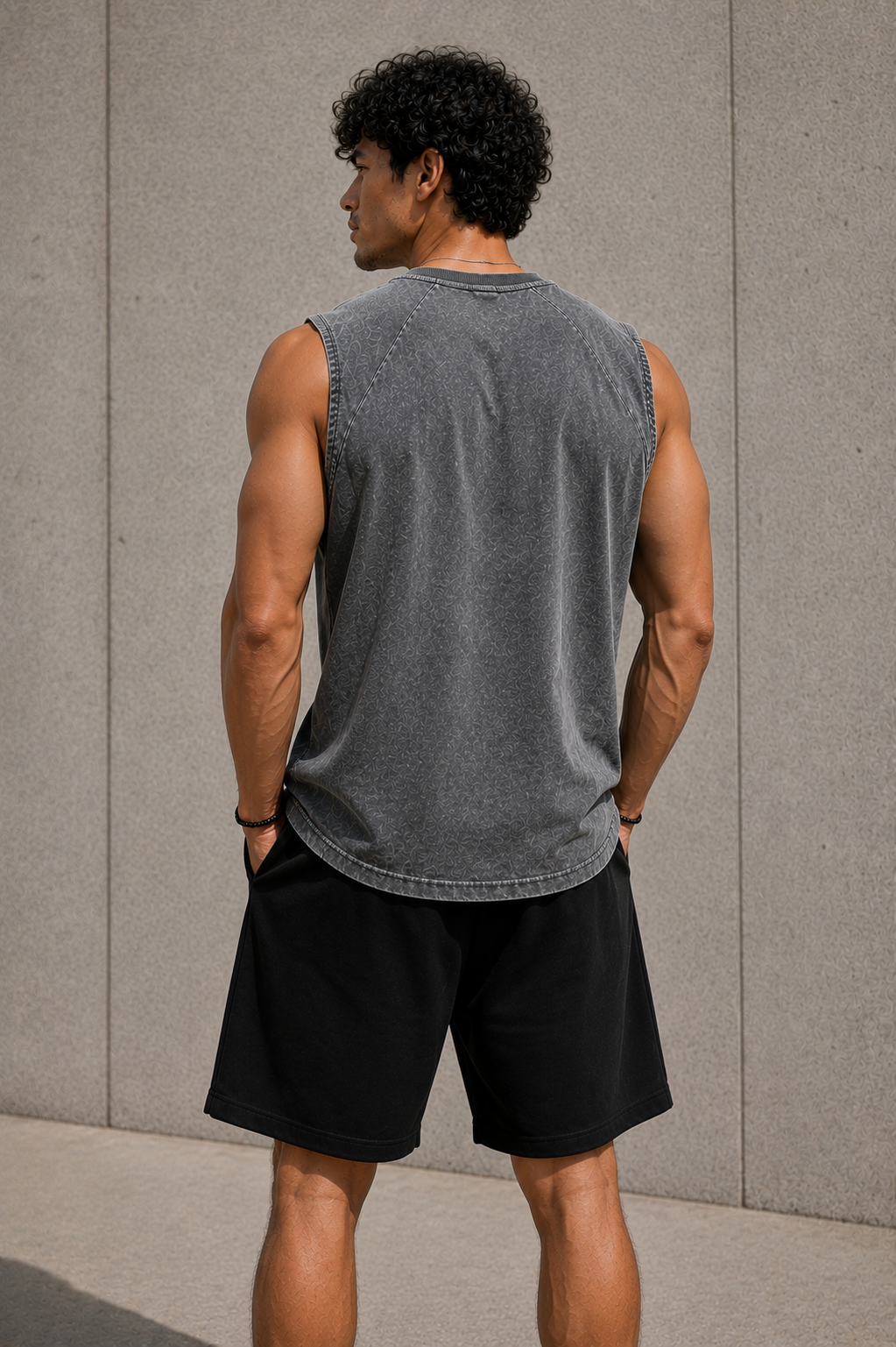 Oversized Dark Grey Tank