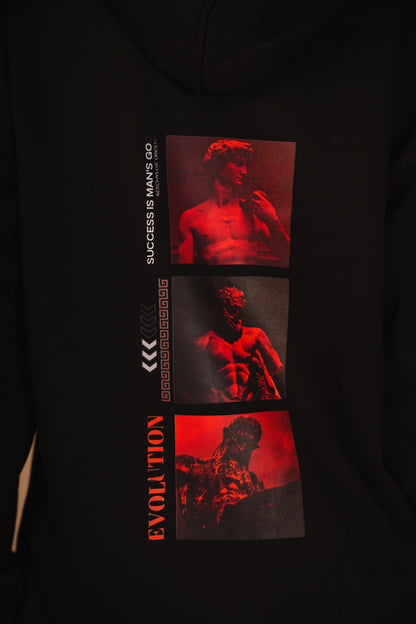 EVOLUTION BLACK HOODIE