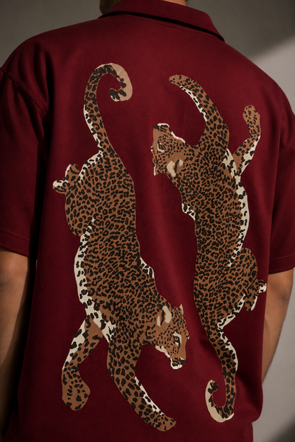 Wine Drop shoulder shrit