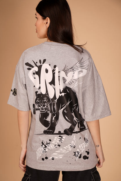 GRIND PUMP COVER DROP-SHOULDER T-SHIRT