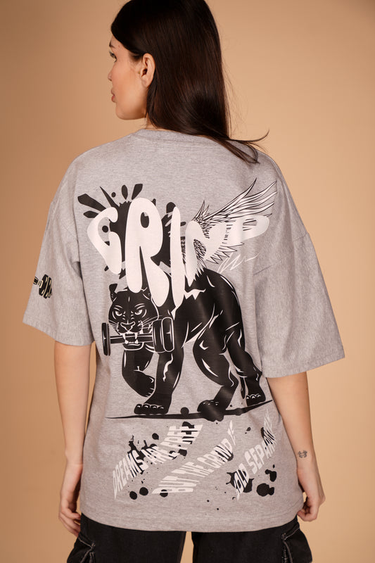 GRIND PUMP COVER DROP-SHOULDER T-SHIRT