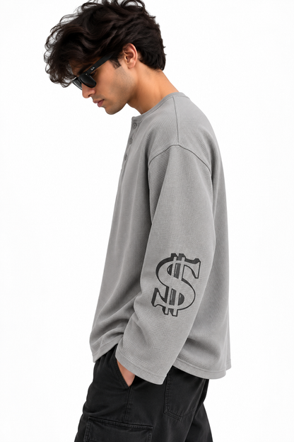 KRSNA Waffle Henley