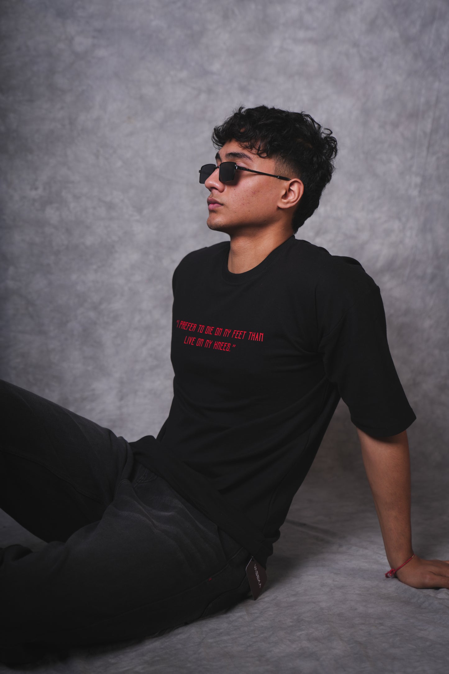 SPARTAN BLACK OVERSIZED T-SHIRT