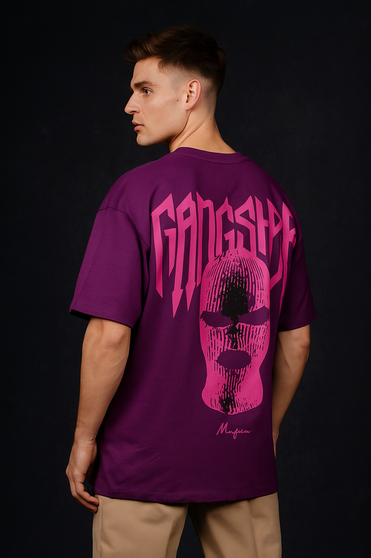 POISON/GANGSTER PURPLE OVERSIZED T-SHIRT