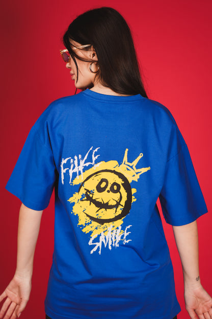 TOXIC ROYAL BLUE OVERSIZED T-SHIRT