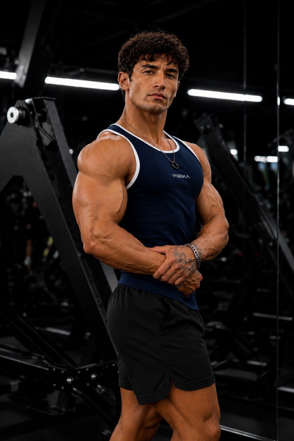 Navy Blue Rib Vest