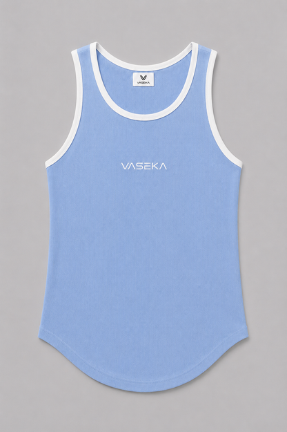 Sky Blue Rib Vest
