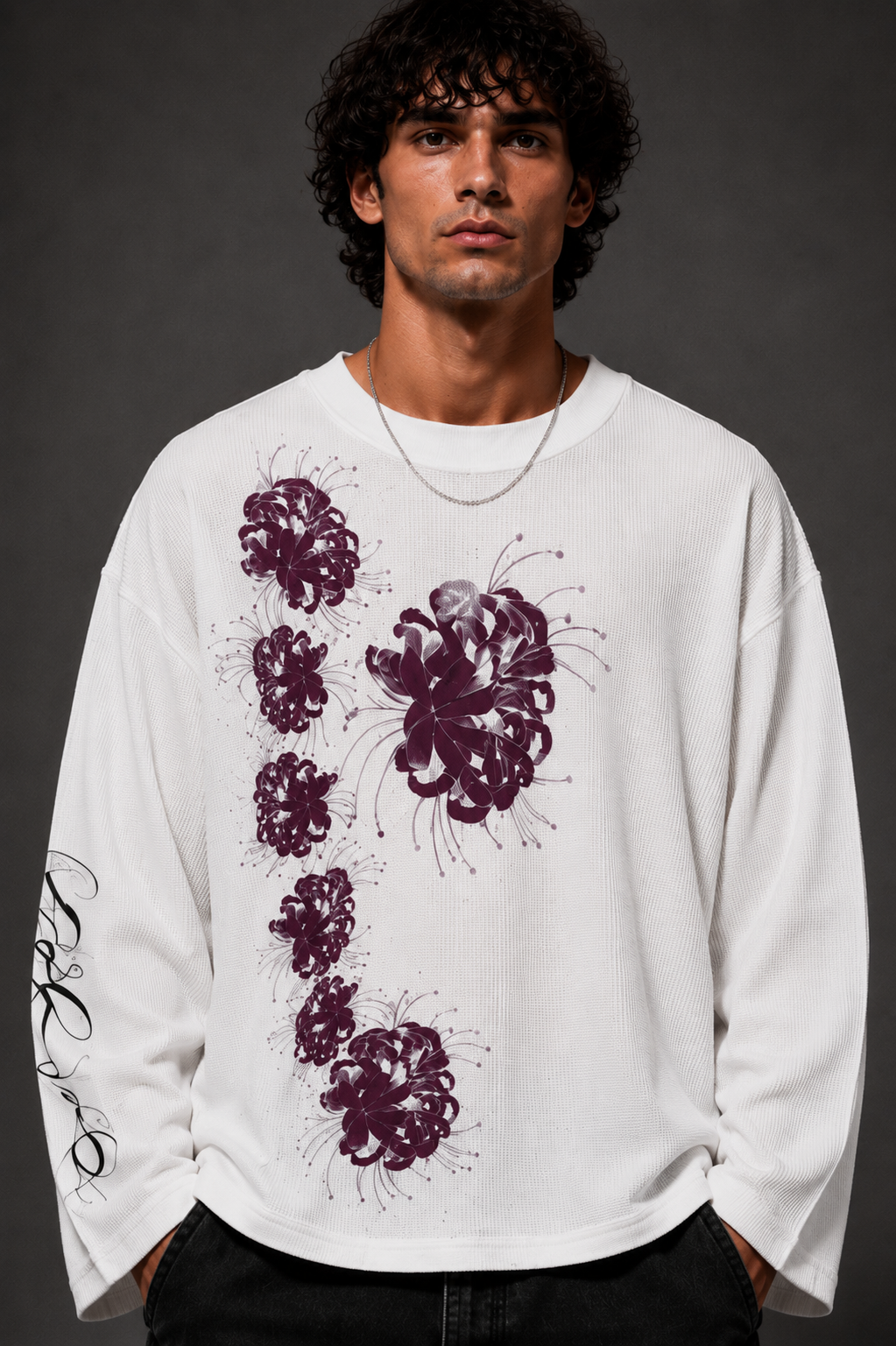 Shadow Floral Waffle Tee