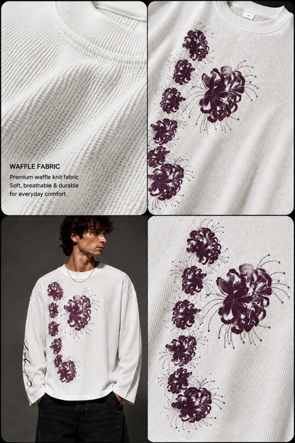 Shadow Floral Waffle Tee